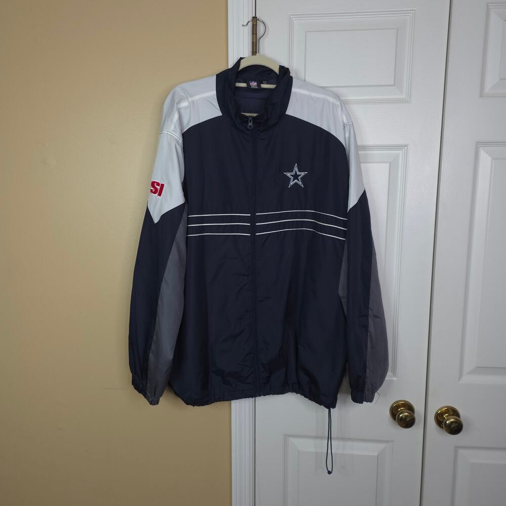 Vintage Dunbrooke NFL Dallas Cowboys Sports Illustrated Windbreaker Jacket 2X